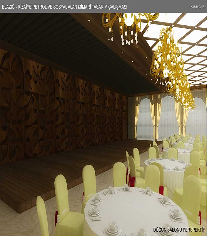 Elazığ Düğün salonu İnşaat ve Dekorasyon Projesi